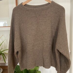 LAUREN MANOOGIAN wool sweater mushroom quiet luxury!